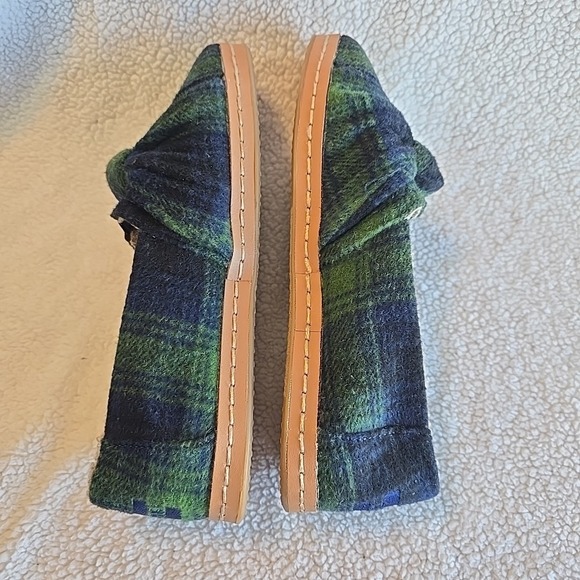 Toms Plaid Alpargata Women's Shoes Size 7 Blue Green Plaid Slip-on - Picture 9 of 15